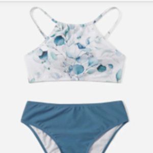 Floral Pattern Swimsuit